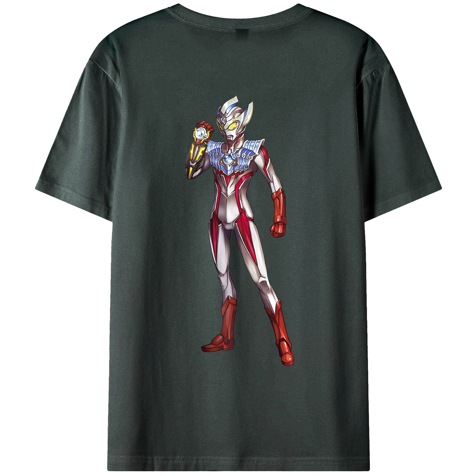 （画像用） ウルトラマン Ultraman 綿100％ メンズ半袖Tシャツ（バックプリント） 通気性